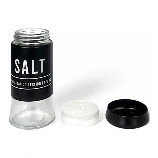 Saleiro 120ml Preto Haüskraft Manhattan